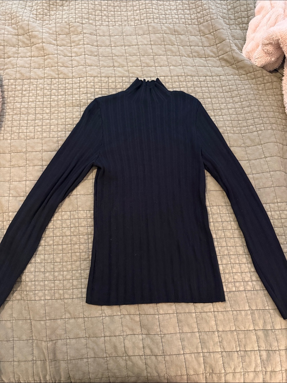 Abercrombie & Fitch black Ribbed Turtleneck Sweater